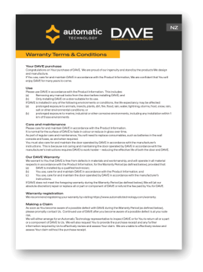 DAVE's Warranty